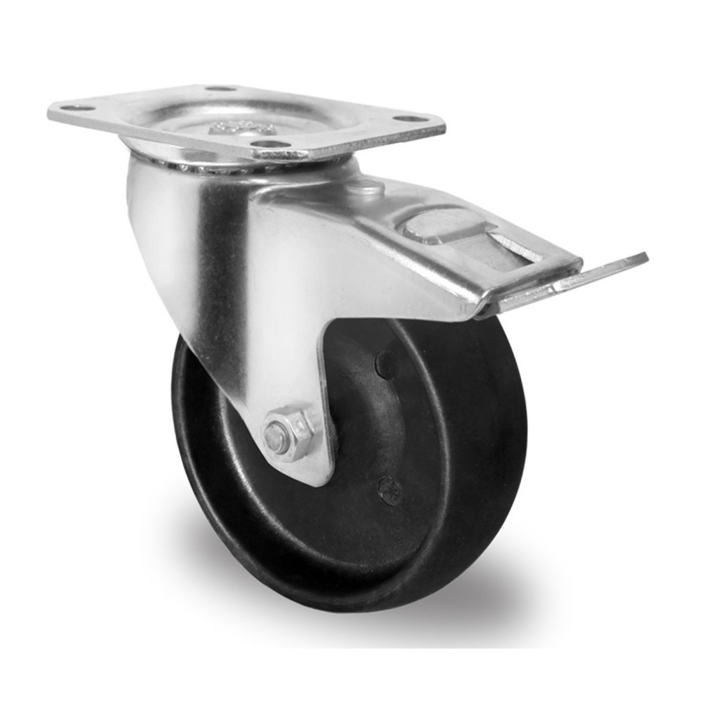 Illustration du produit: Roue directrice avec blocage total ø 125 mm série C4C4 Palier lisse