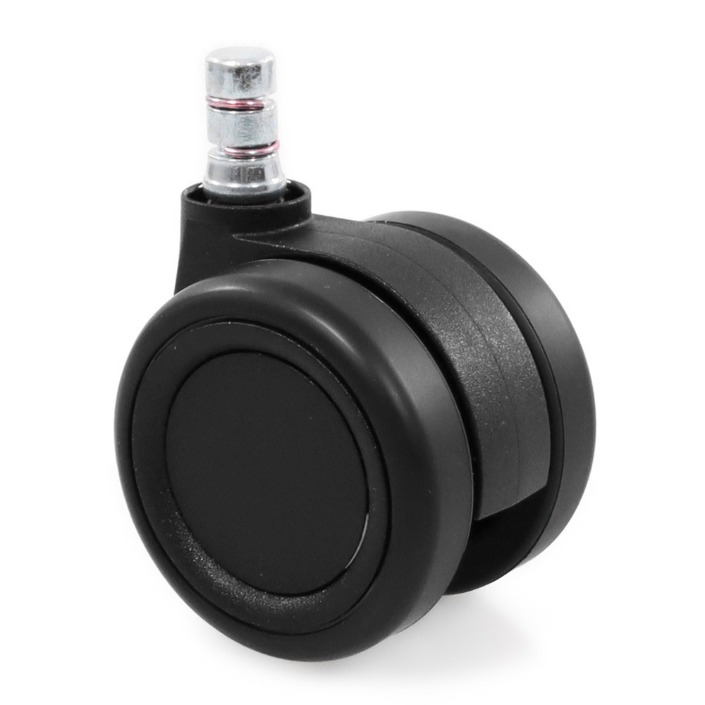 Illustration du produit: 5x roulettes pour sols durs hjh OFFICE ROLO COLOR 60 11mm / 60mm roulettes de chaise de bureau pour sols durs (lot de 5) noir/nr