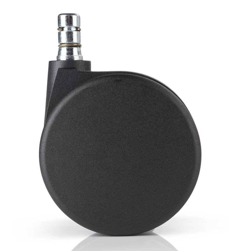 N° de l'image du produit 1 : 5x roulettes pour moquette hjh OFFICE ROLO No Noise 11mm / 75mm roulettes de chaise de bureau pour moquette, (lot de 5)