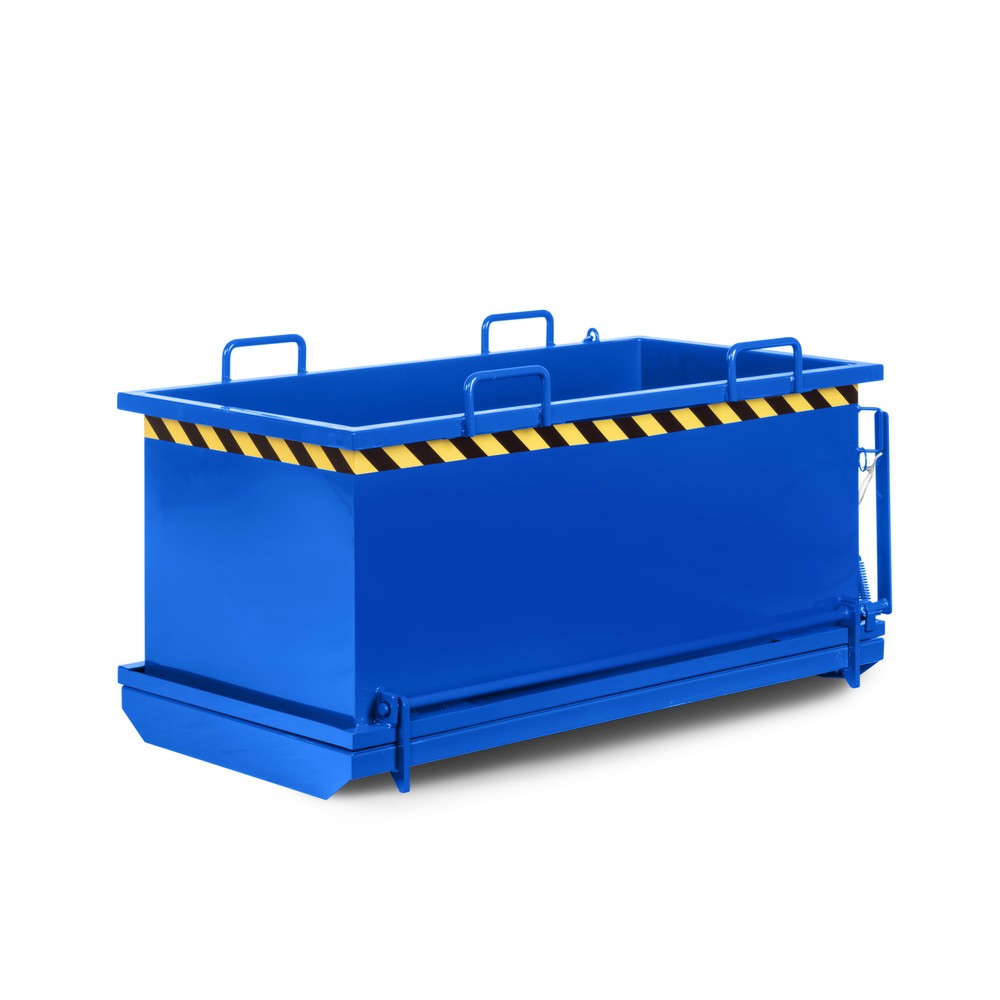 Produktabbildung Nr. 1: RR-Industrietechnik® Bodemklepcontainer type RKB, inhoud 0,5 m³, RAL 5010 gentiaanblauw