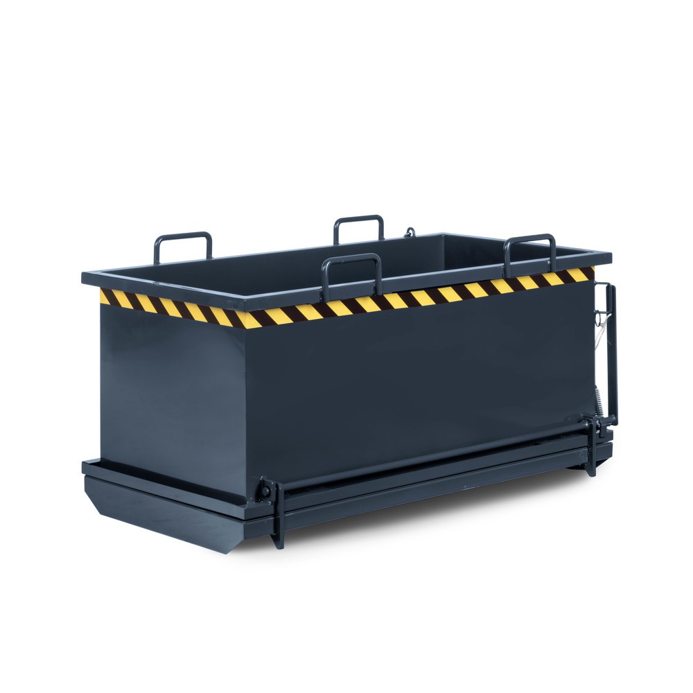 Produktabbildung Nr. 1: RR-Industrietechnik® Bodemklepcontainer type RKB, inhoud 0,5 m³, RAL 7016 antracietgrijs