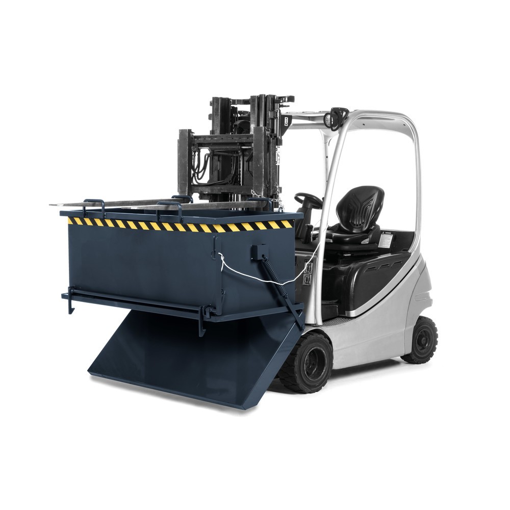 Produktabbildung Nr. 2: RR-Industrietechnik® Bodemklepcontainer type RKB, inhoud 0,5 m³, RAL 7016 antracietgrijs