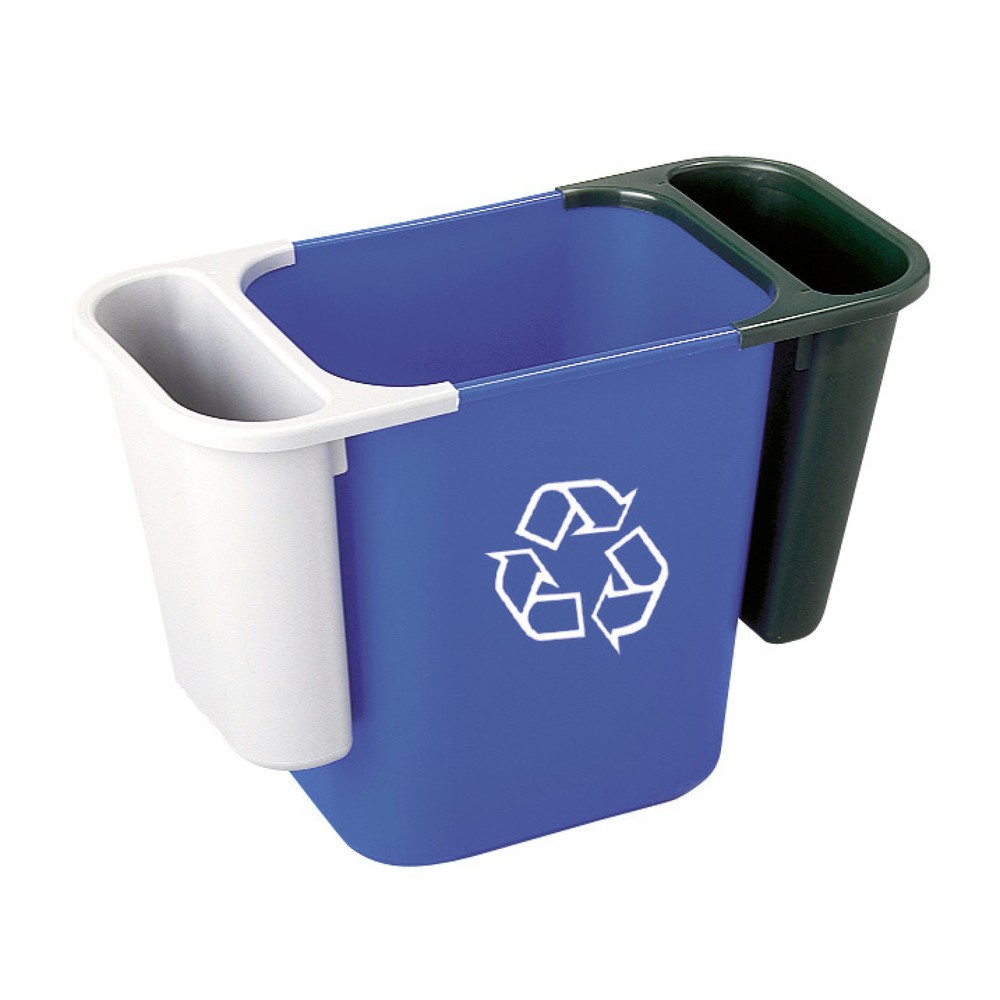 Produktabbildung Nr. 2: Rubbermaid® Conteneur à déchets rectangulaire, 26,6 litres, bleu