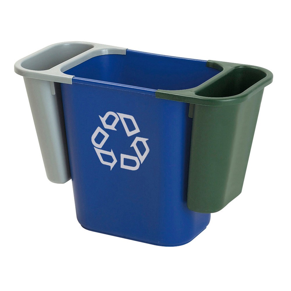 Produktabbildung Nr. 3: Rubbermaid® Conteneur à déchets rectangulaire, 26,6 litres, bleu