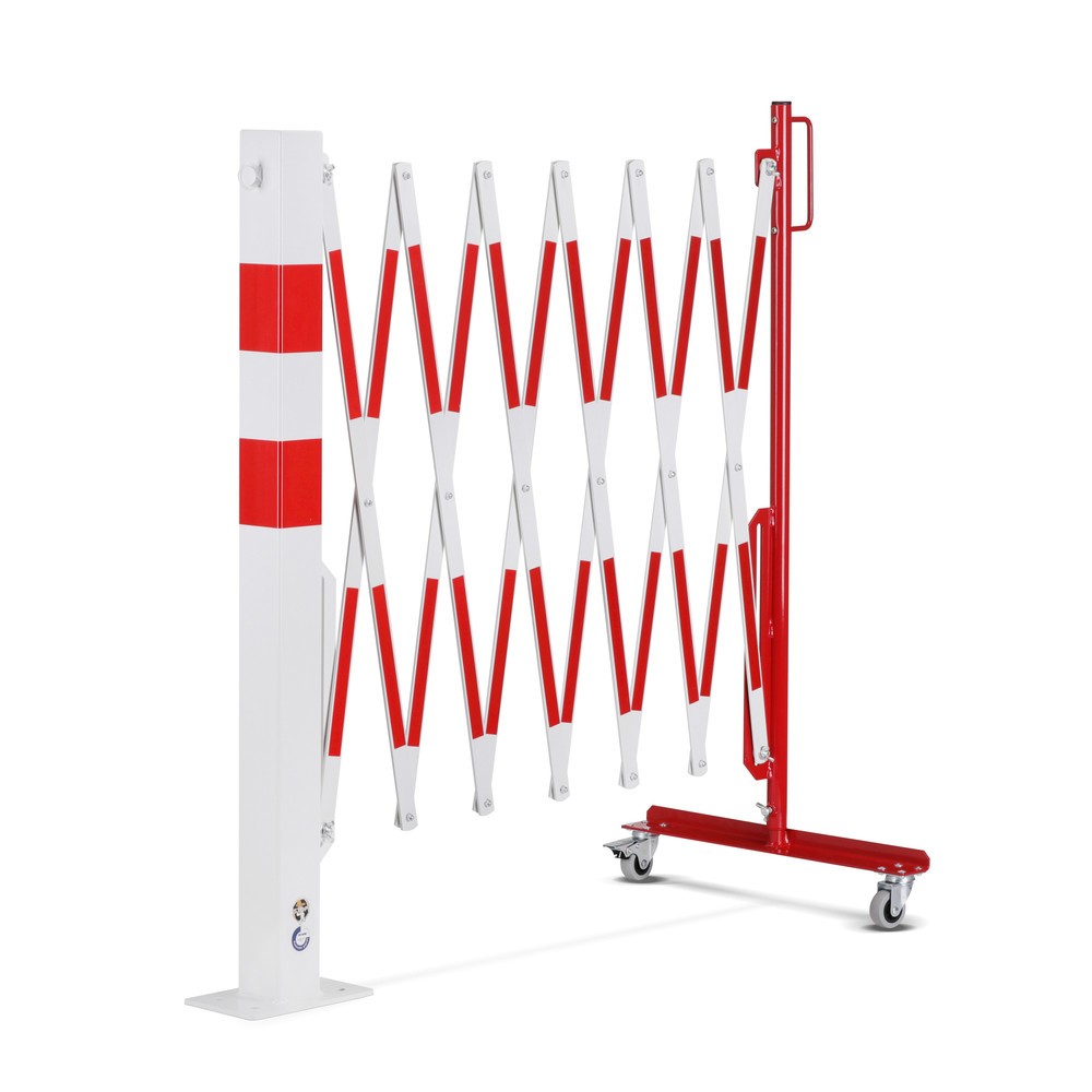 Produktabbildung Nr. 8: Schaarhek met afzetpaal, 70 x 70 mm, breedte 3.600, rood/wit
