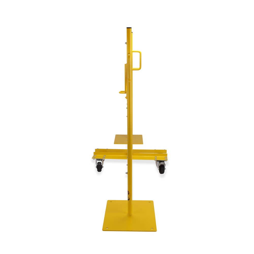 Produktabbildung Nr. 7: Schaarhekset dancop, 2 palen op wieltjes, 2 voetplaten, breedte 2 x 2000 mm, geel/zwart