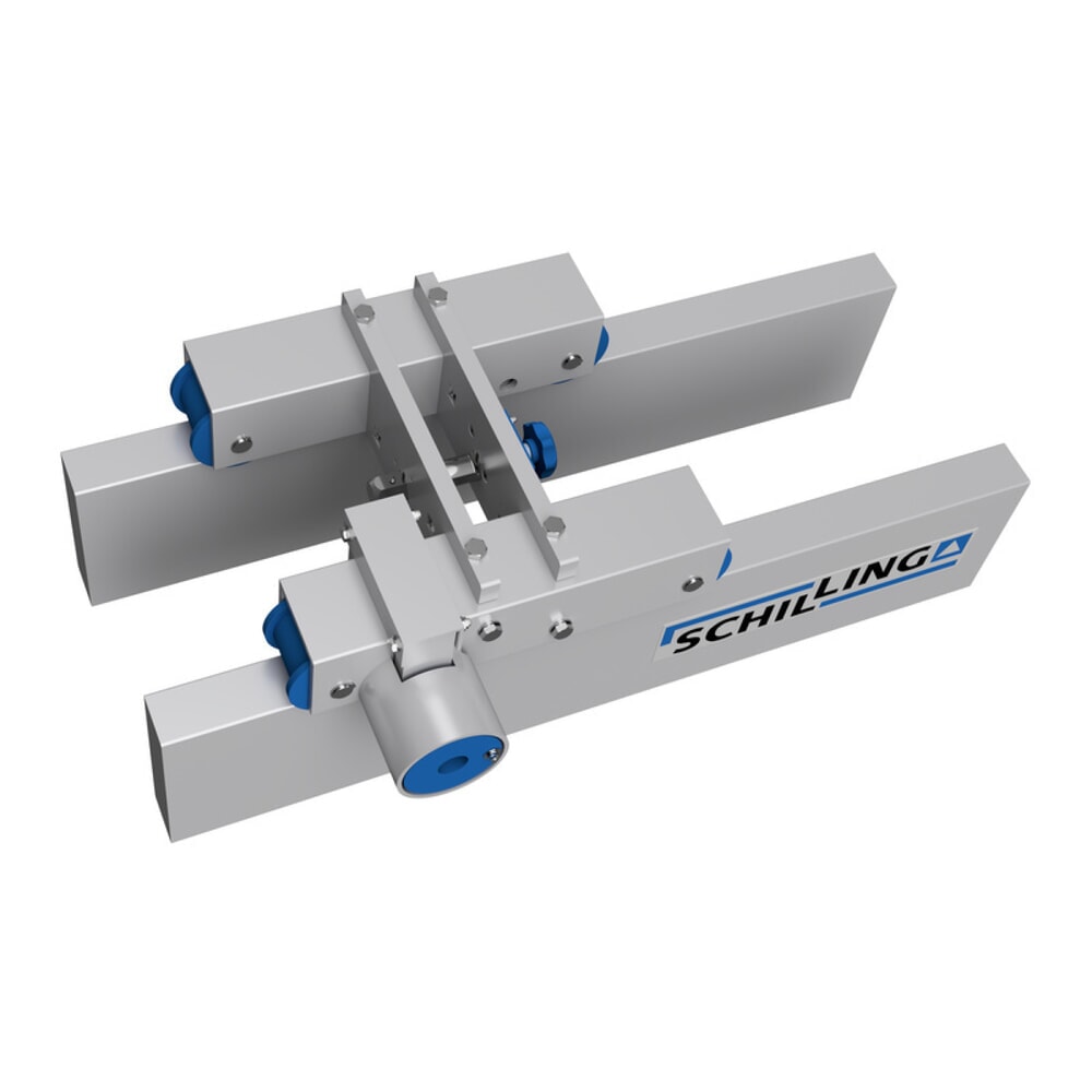 Productafbeelding nr. 13: Aluminium portaalkraan met deelbare dubbele traverse, verrijdbaar, inhaakpunt 2.562-3.412 mm, draagvermogen 1.000 kg