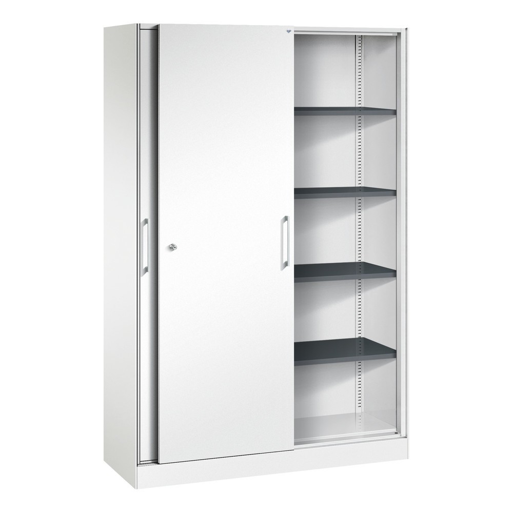 Produktabbildung Nr. 3: Schuifdeurkast C+P Asisto, 5 OH, breedte 1.200 mm, verkeerswit, verkeerswit