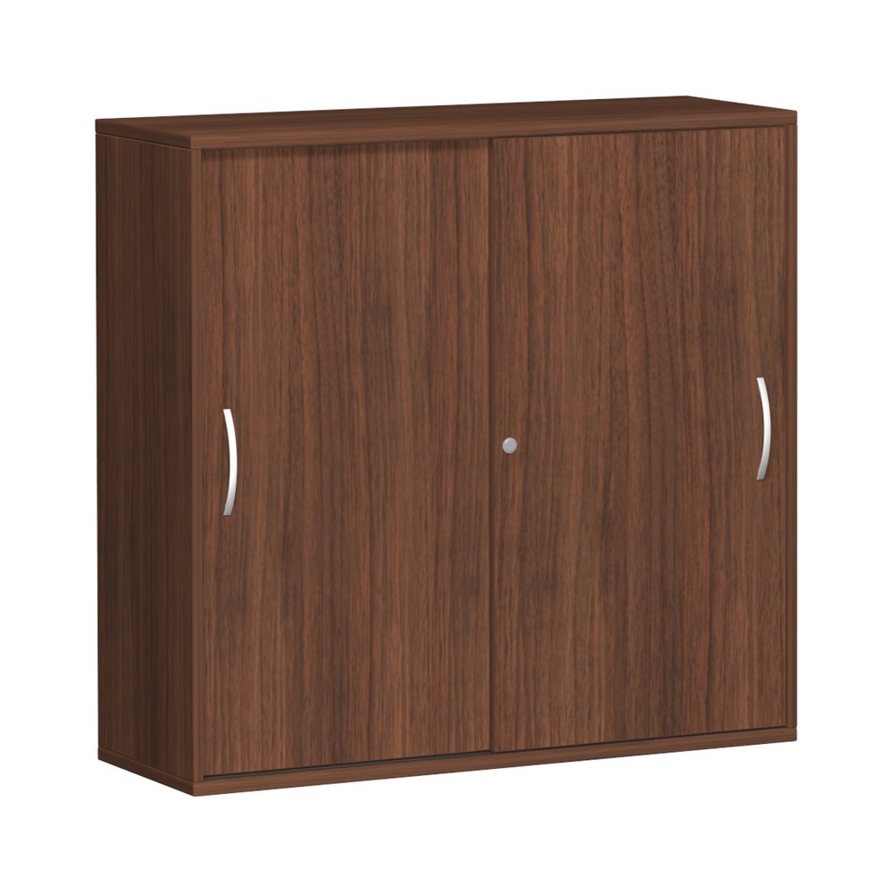 Product afbeelding: Schuifdeurkast Profi, 3 OH, breedte 1.200 mm, walnoot
