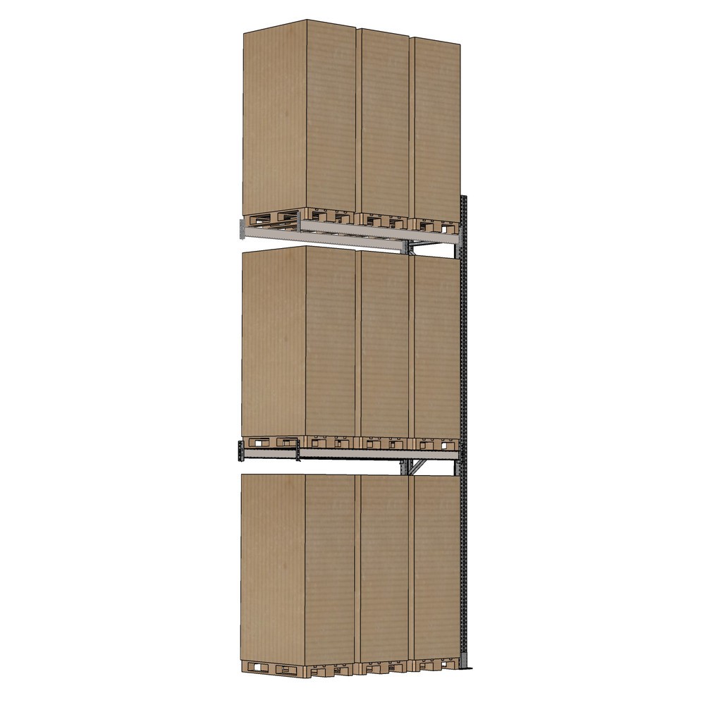 Produktabbildung Nr. 2: SCHULTE Rayonnage à palettes 1 travée de 1 825 mm - 6 000 x 1 100 mm (HxP), 4 lisses (2 000 kg) pour l'extérieur