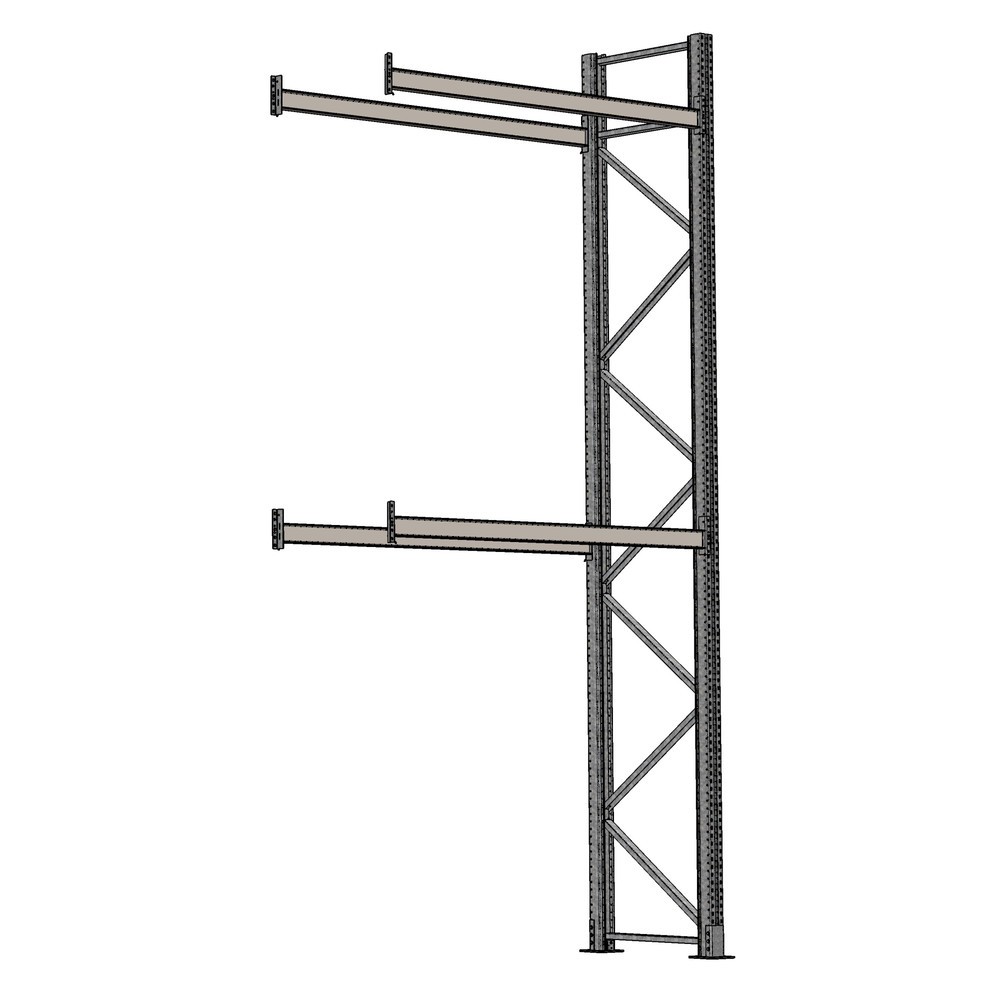 Illustration du produit: SCHULTE Rayonnage à palettes 1 travée de 1 825 mm - 6 000 x 1 100 mm (HxP), 4 lisses (2 000 kg) pour l'extérieur