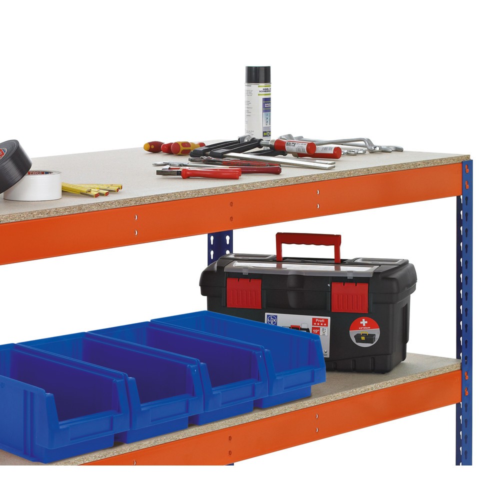 Produktabbildung Nr. 2: SCHULTE werktafel met 2 spaanplaten, hxbxd 990 x 1.841 x 621 mm