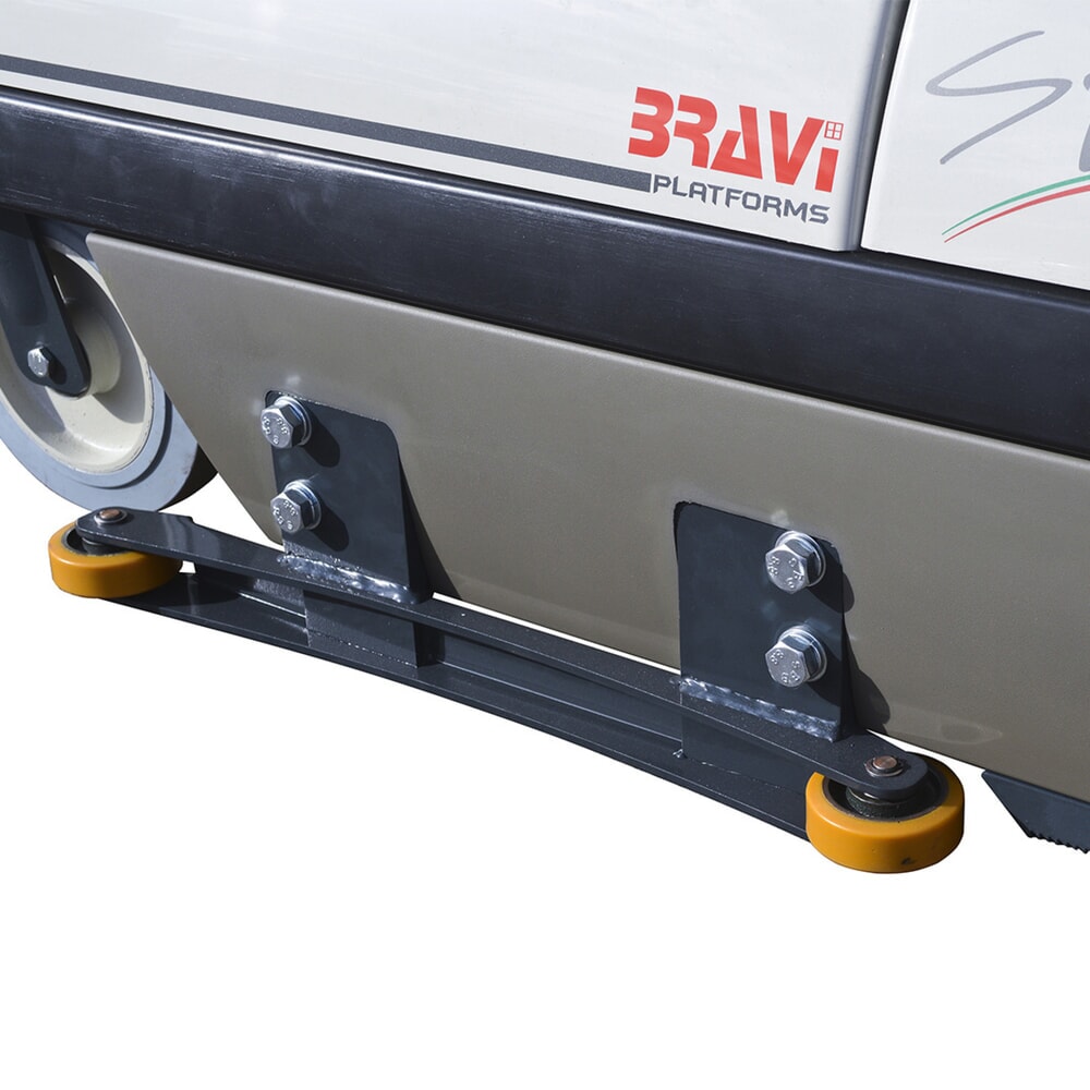 Product afbeelding: Zijdelingse glijrollen voor Bravi® Platforms orderpicker-personenlift Sprint, lengte 890 mm