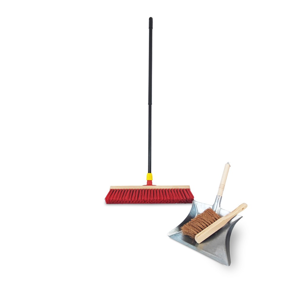 Produktabbildung Nr. 1: Steinbock® Lot de balais de rue, y compris balai, pelle à poussière et balayette