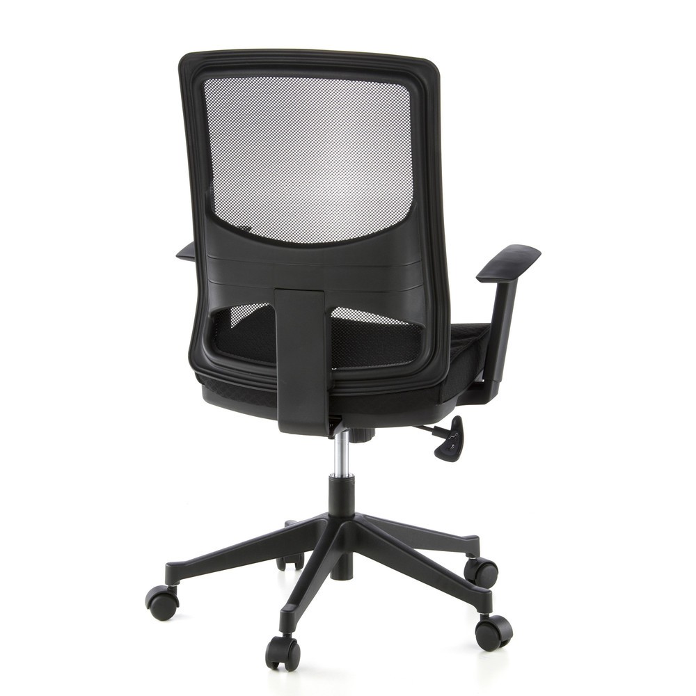 N° de l'image du produit 5 : Siège de bureau / fauteuil de direction hjh OFFICE LAVITA tissu, noir