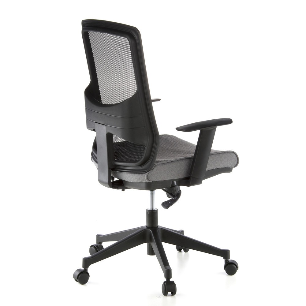 N° de l'image du produit 4 : Siège de bureau / fauteuil de direction hjh OFFICE LAVITA tissu, noir/gris