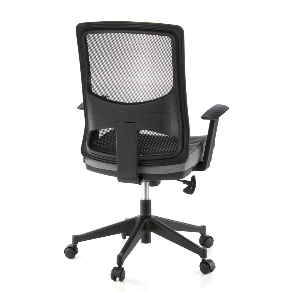 N° de l'image du produit 5 : Siège de bureau / fauteuil de direction hjh OFFICE LAVITA tissu, noir/gris
