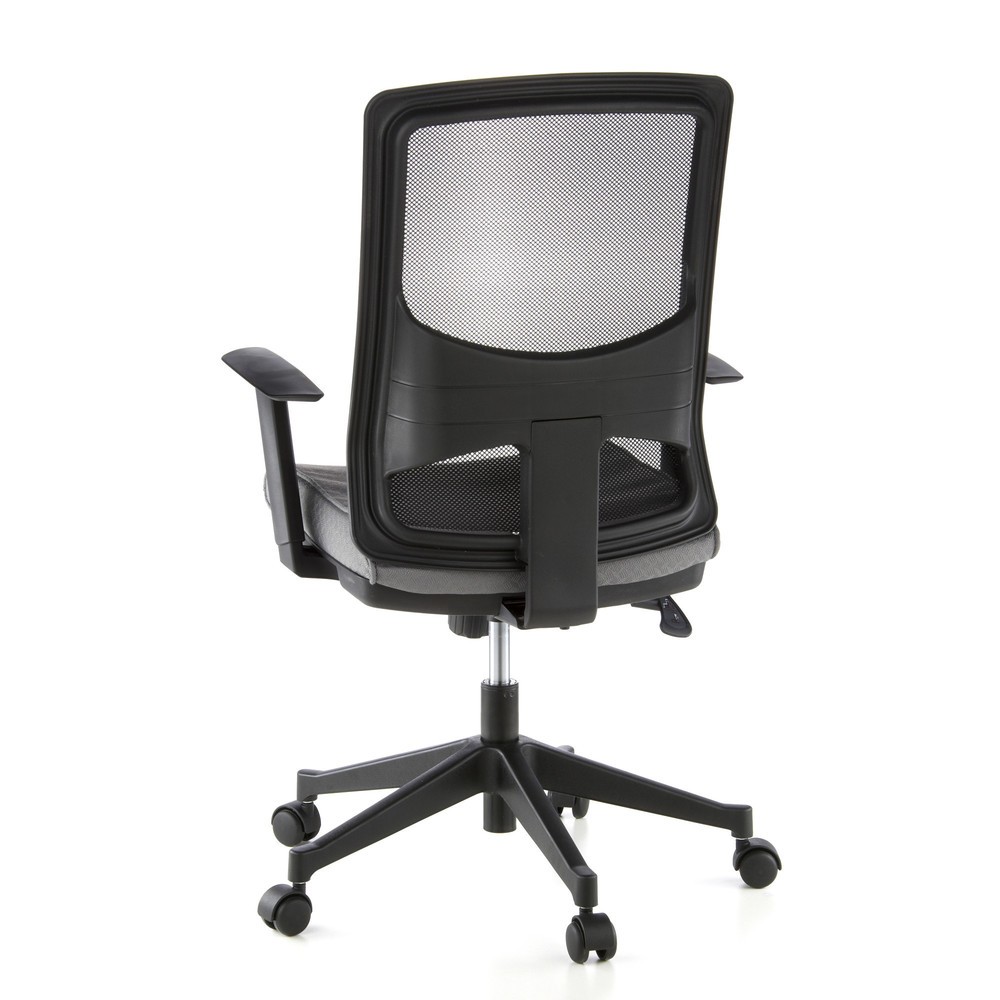 N° de l'image du produit 6 : Siège de bureau / fauteuil de direction hjh OFFICE LAVITA tissu, noir/gris