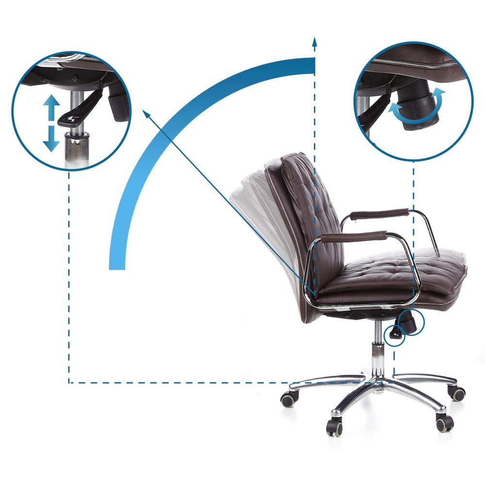 Produktabbildung Nr. 10: Siège de bureau / fauteuil de direction hjh OFFICE VILLA 10 cuir, marron