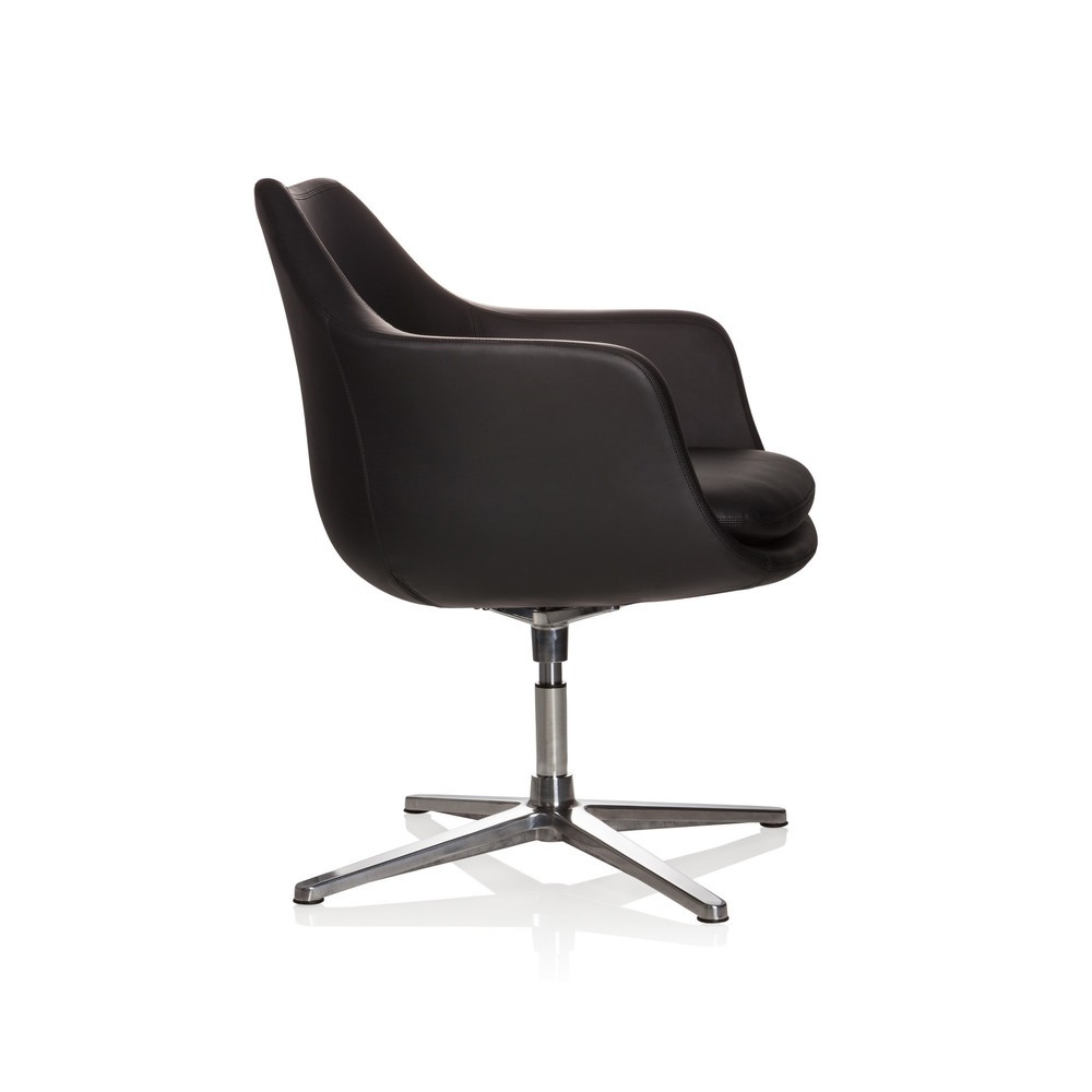 Produktabbildung Nr. 3: Siège de bureau / fauteuil lounge hjh OFFICE Artemia similicuir, noir