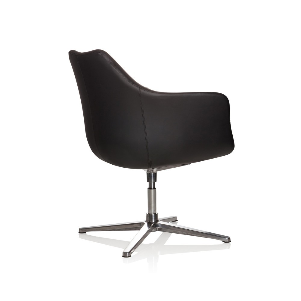 Produktabbildung Nr. 4: Siège de bureau / fauteuil lounge hjh OFFICE Artemia similicuir, noir