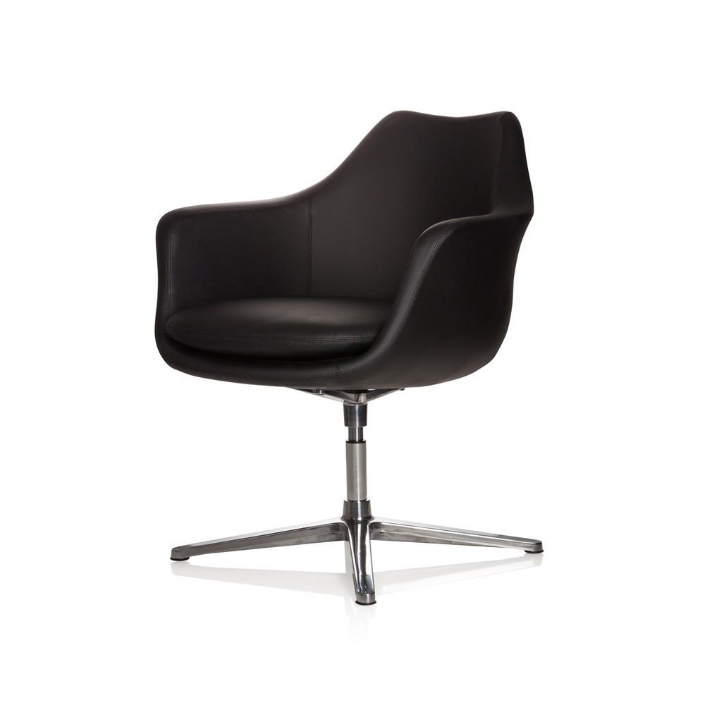 Produktabbildung Nr. 9: Siège de bureau / fauteuil lounge hjh OFFICE Artemia similicuir, noir