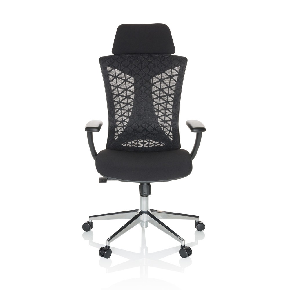 Produktabbildung Nr. 1: Chaise de bureau / chaise pivotante hjh OFFICE FALEO B maille / tissu, noir