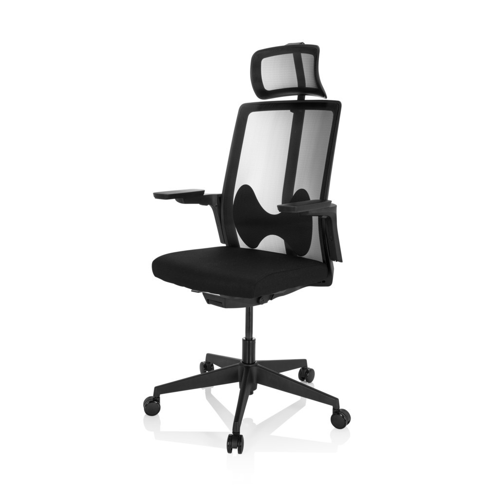 Produktabbildung Nr. 9: Siège de bureau / siège pivotant hjh OFFICE ARCEO B tissu/maille, noir