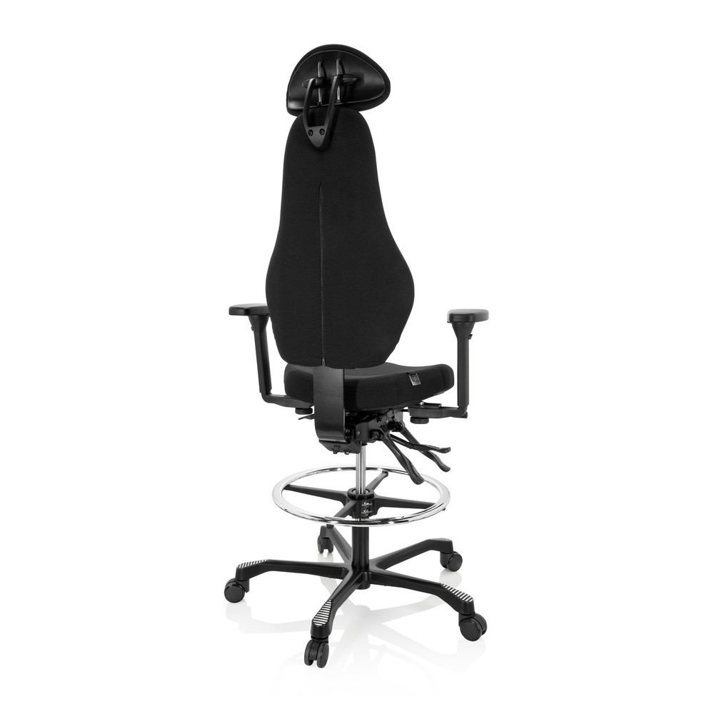 Produktabbildung Nr. 9: Siège de travail / siège de comptoir hjh OFFICE RESISTIO WORK tissu, noir