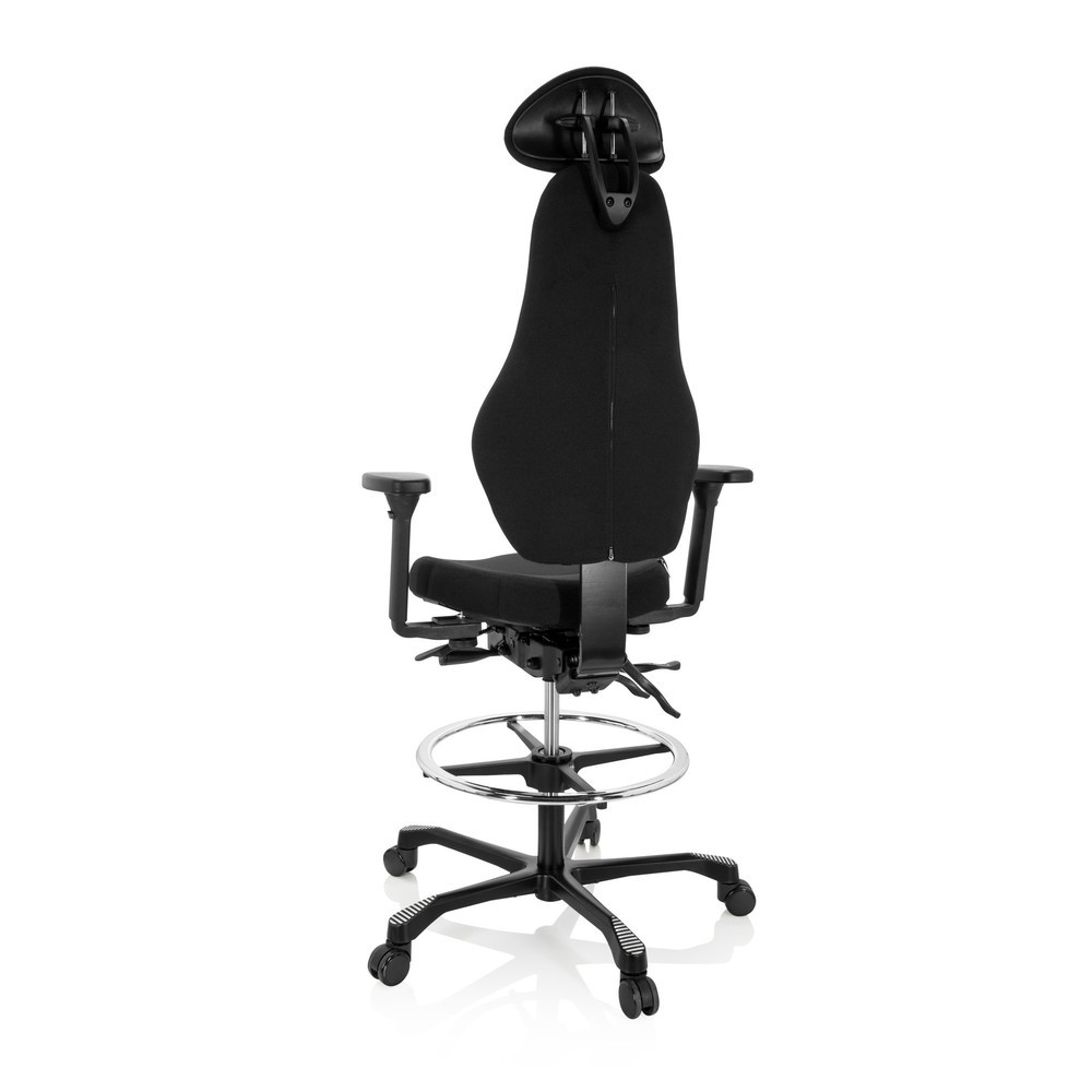 Produktabbildung Nr. 10: Siège de travail / siège de comptoir hjh OFFICE RESISTIO WORK tissu, noir