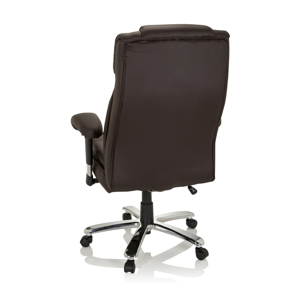 Produktabbildung Nr. 6: Siège pour personne forte / siège de bureau hjh OFFICE BUILDER XXL I PU similicuir, marron foncé