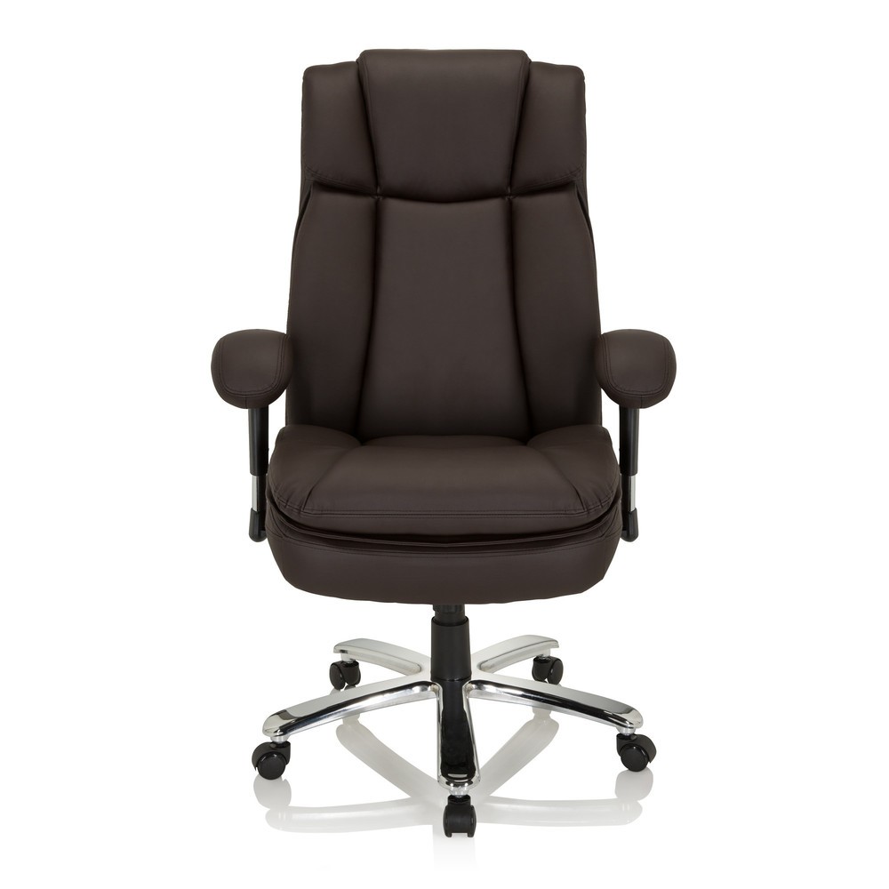 Produktabbildung Nr. 1: Siège pour personne forte / siège de bureau hjh OFFICE BUILDER XXL I PU similicuir, marron foncé