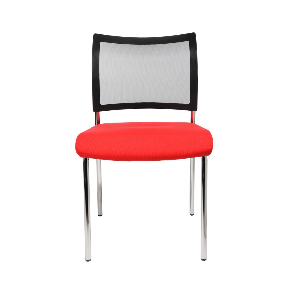 Produktabbildung Nr. 2: Siège visiteur Topstar® Classic avec dossier résille + piètement 4 pieds, rouge