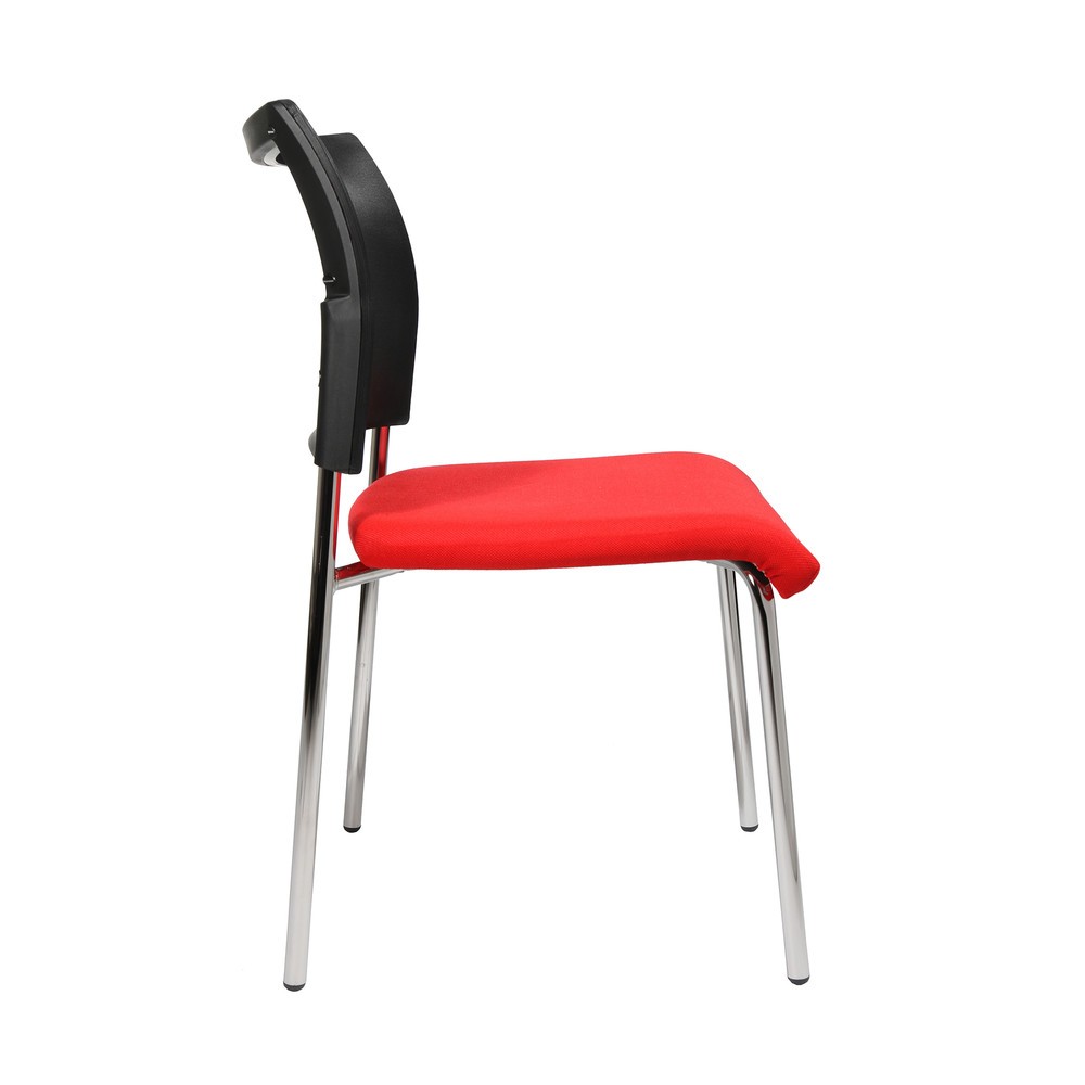 Produktabbildung Nr. 4: Siège visiteur Topstar® Classic avec dossier résille + piètement 4 pieds, rouge