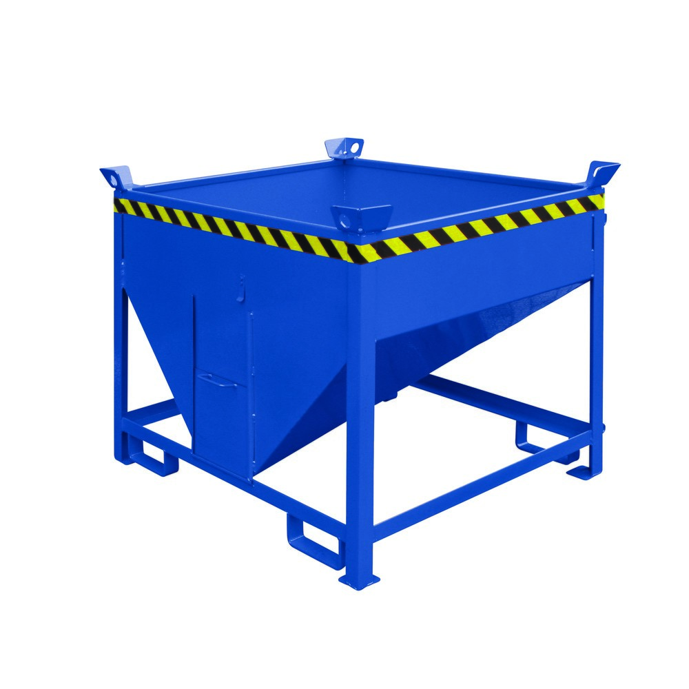 Produktabbildung Nr. 1: Silocontainer Eichinger® met uitloopschuif, 1.000 liter gentiaanblauw
