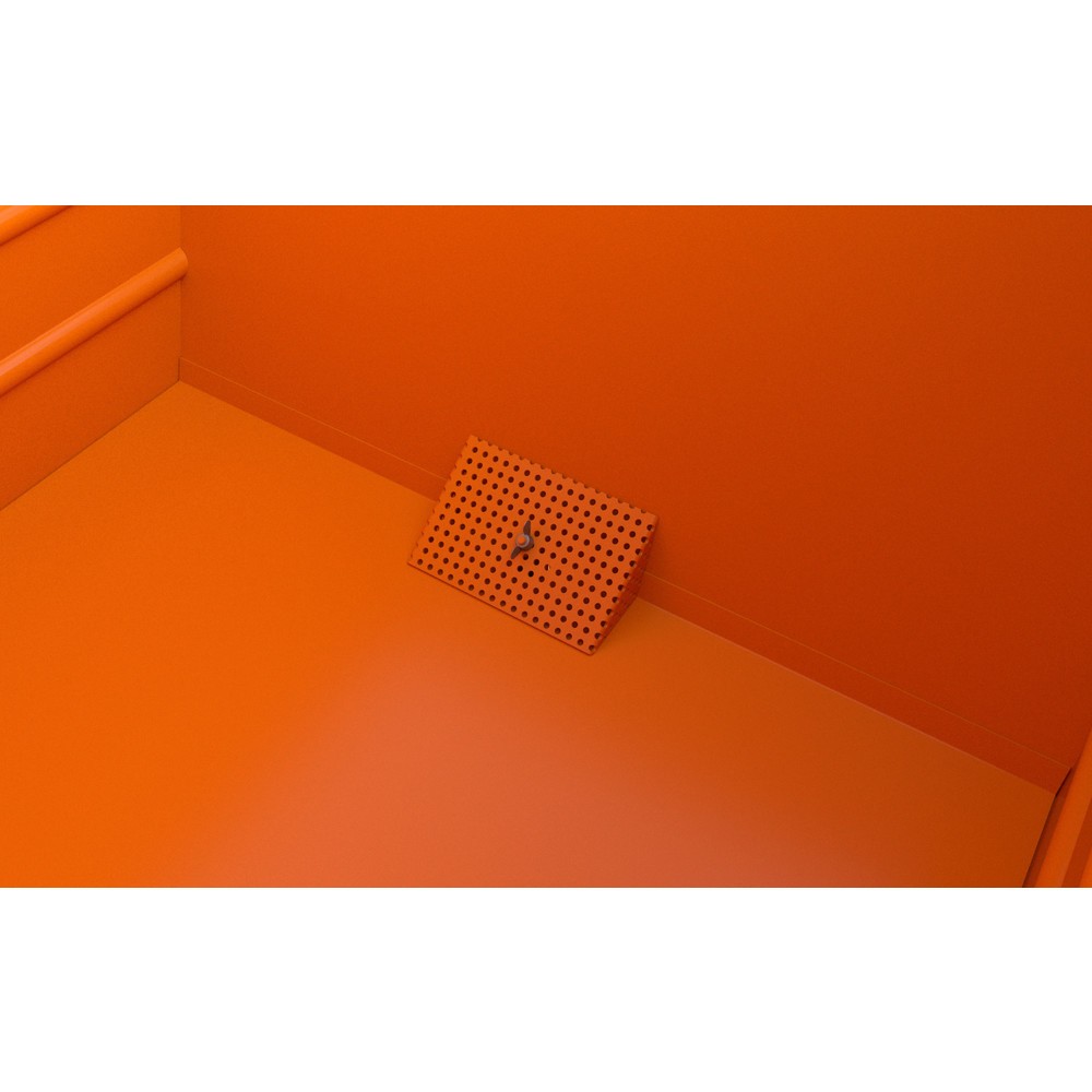 Produktabbildung Nr. 2: Stapelbare kantelbak voor spaanders Bauer® BSS 30, gelakt, geeloranje