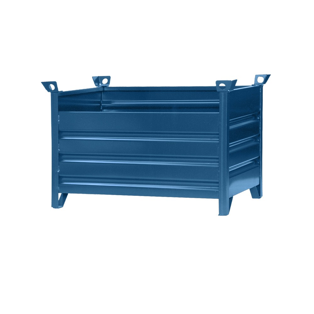Produktabbildung Nr. 1: Stapelpallet met massieve wand Eichinger®, 1.500 kg, lxbxh 1.000x800x750 mm gentiaanblauw
