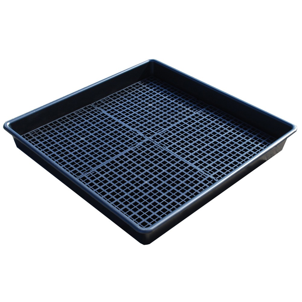 Produktabbildung Nr. 1: Steinbock® Bac de rétention pour petits bidons en PE, avec caillebotis grille en PE, contenance 100 l