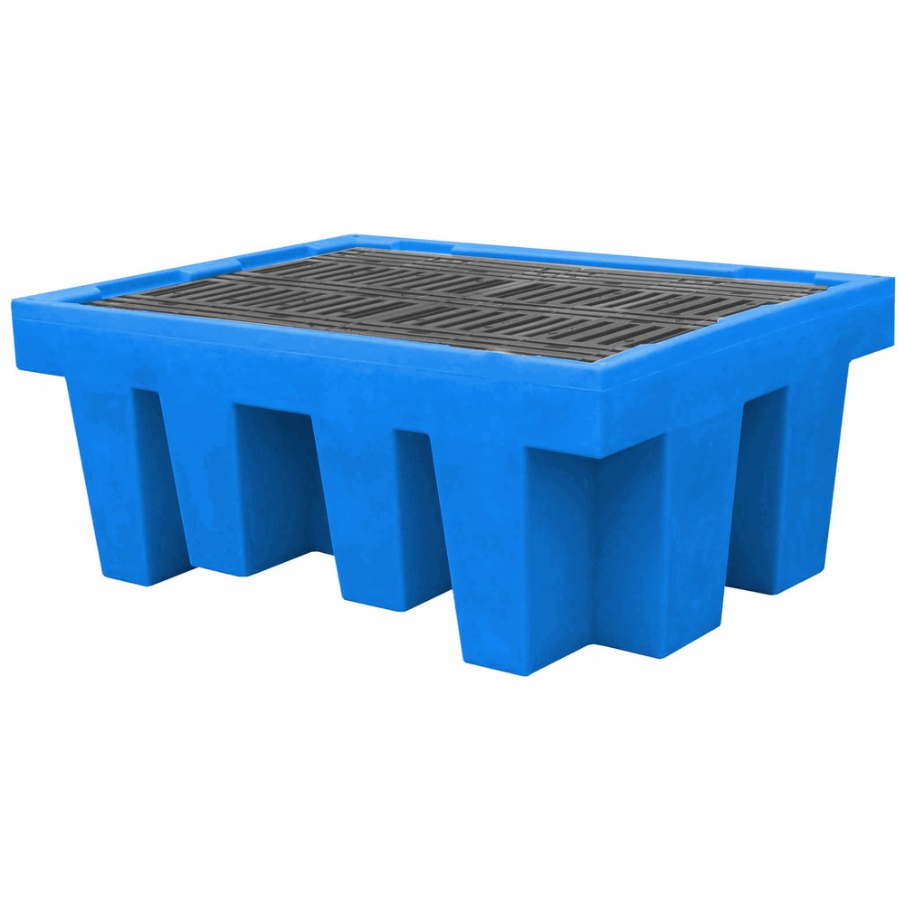 N° de l'image du produit 1 : Steinbock® Station IBC en PE, avec caillebotis, volume de collecte 1 000 litres