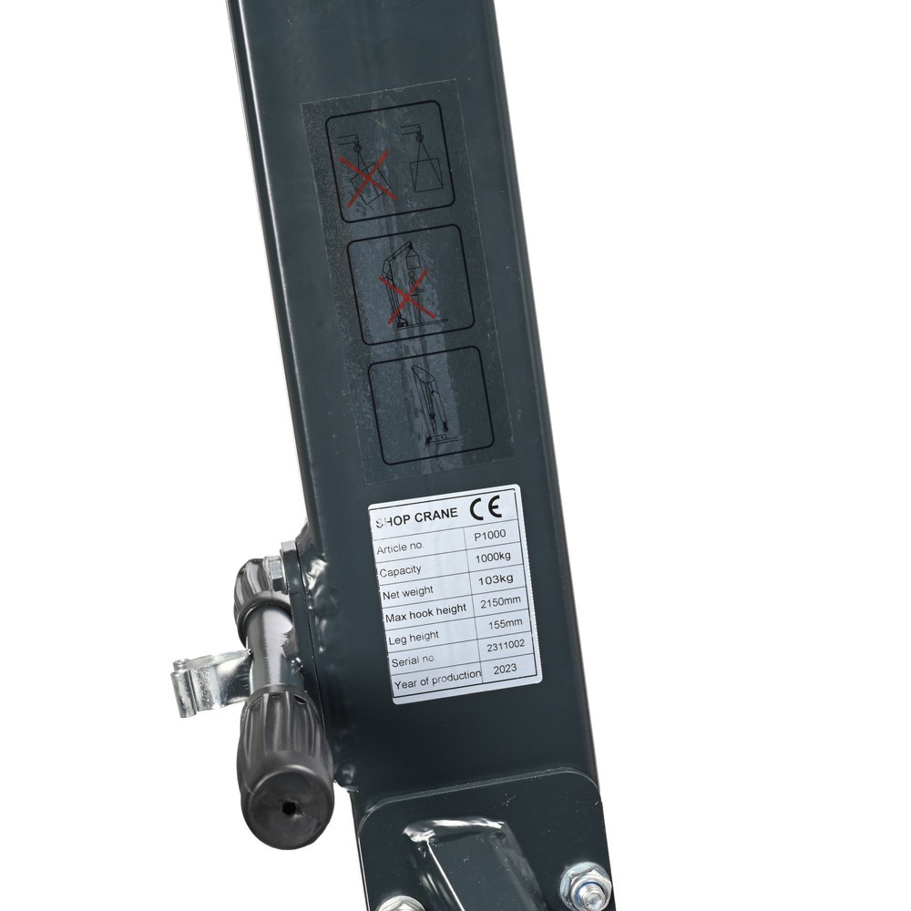 Produktabbildung Nr. 14: Steinbock® Grue parallèle, pompe bidirectionnelle, capacité de charge 1 000 kg