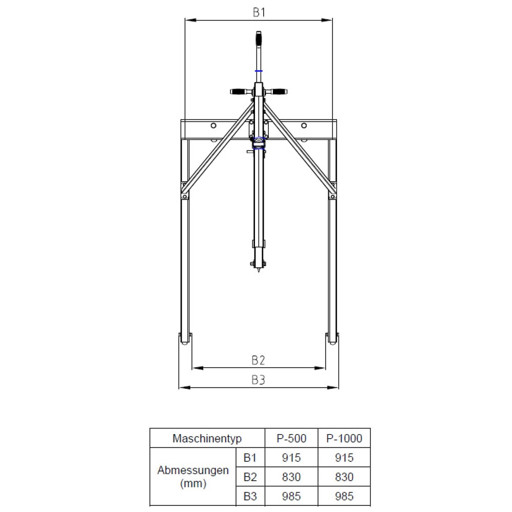 Produktabbildung Nr. 15: Steinbock® Grue parallèle, pompe bidirectionnelle, capacité de charge 1 000 kg