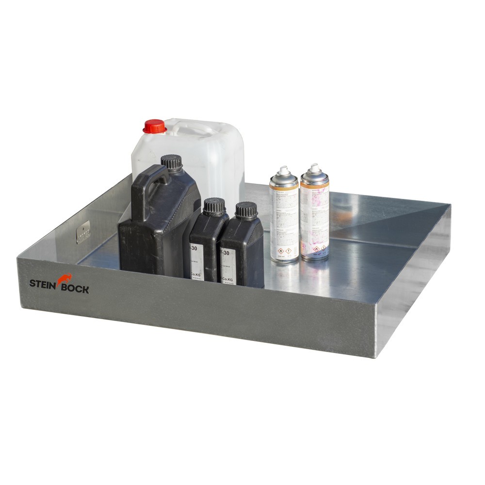 Produktabbildung Nr. 2: Steinbock® pallet-lekbak, van staal, verzinkt, h x b x d 120 x 600 x 800 mm, inhoud 45 liter