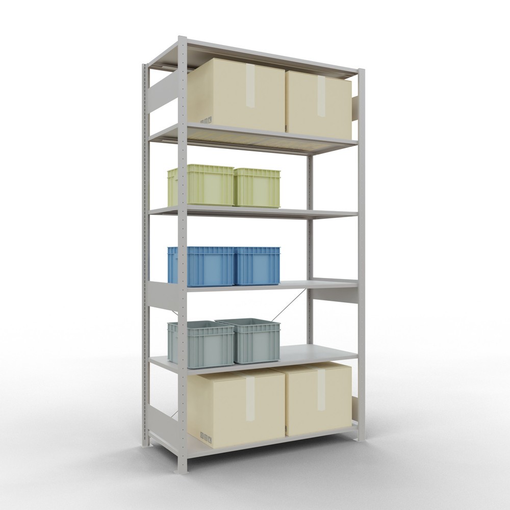 Produktabbildung Nr. 3: Legbordrek SCHULTE, lichtgrijs, vaklast 150 kg, hxbxd 2.500 x 1.360 x 636 mm