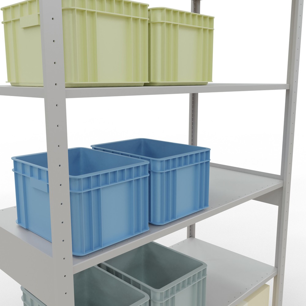 Produktabbildung Nr. 4: Legbordrek SCHULTE, lichtgrijs, vaklast 150 kg, hxbxd 2.500 x 1.360 x 636 mm