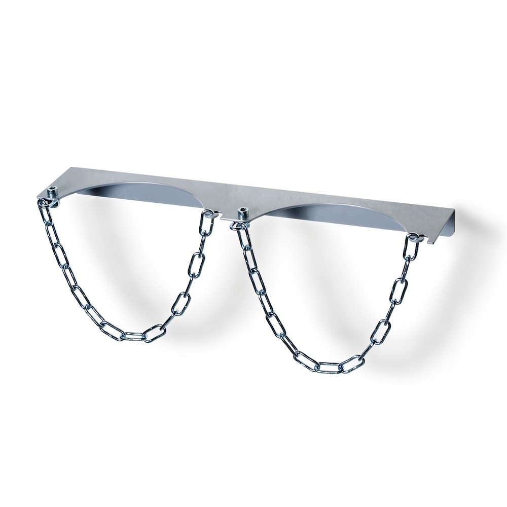 Illustration du produit: fetra® support mural pour 2 bouteilles de gaz, système de blocage à chaîne,Ø des bouteilles 320 mm