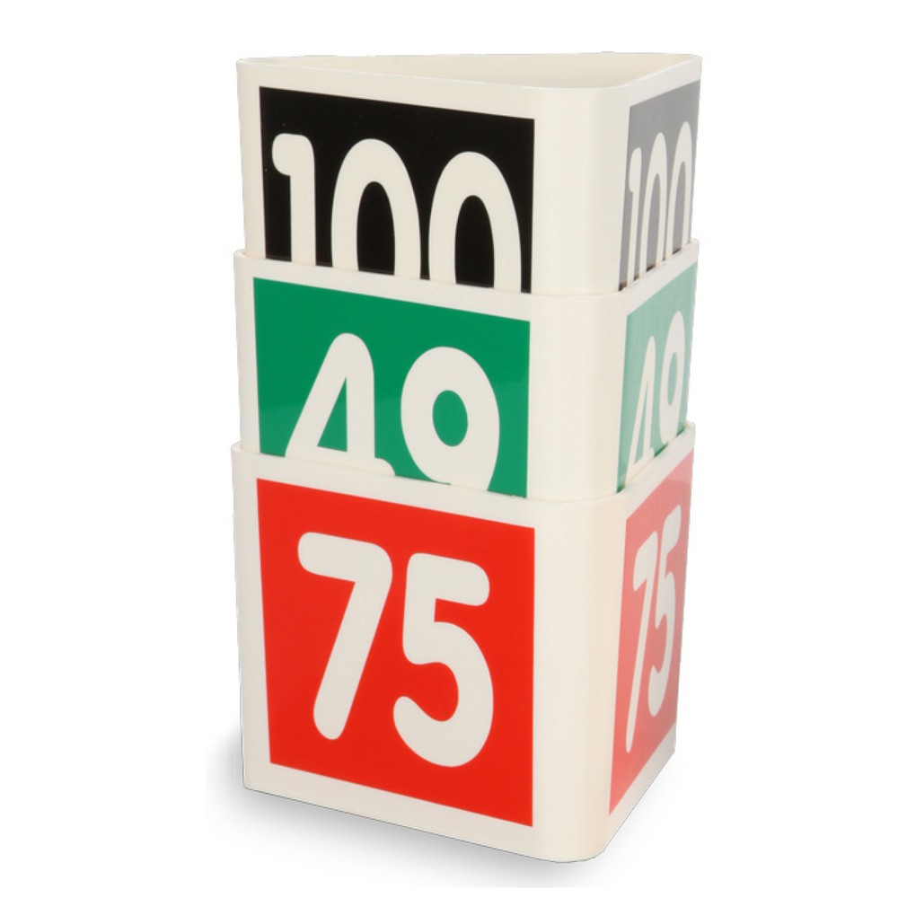 Produktabbildung Nr. 1: Support pour nombre guide, suite de chiffres de 76 à 100, rouge