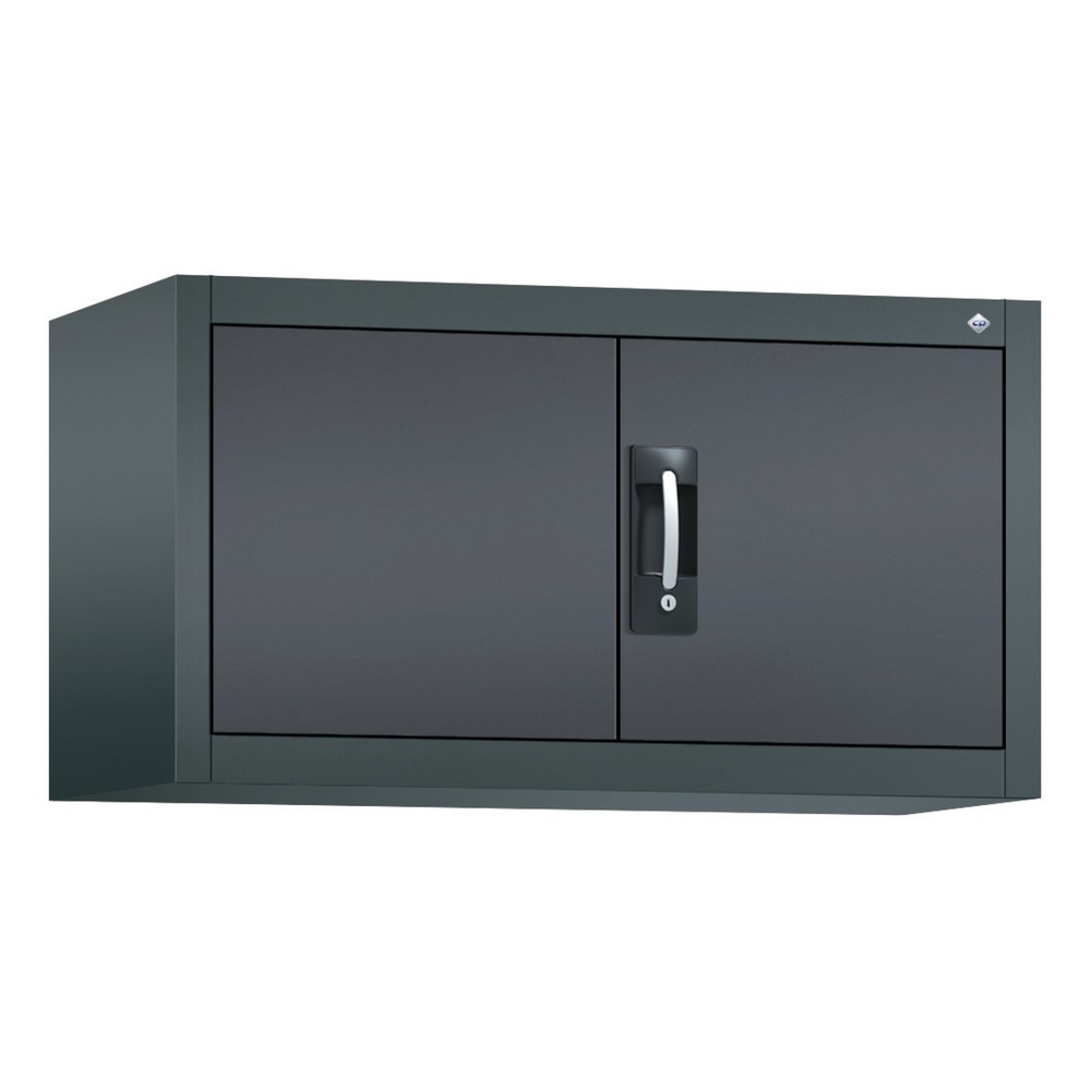 N° de l'image du produit 1 : C+P Armoire d'appoint, HxlxP 500 x 930 x 400 mm, gris anthracite, gris noir