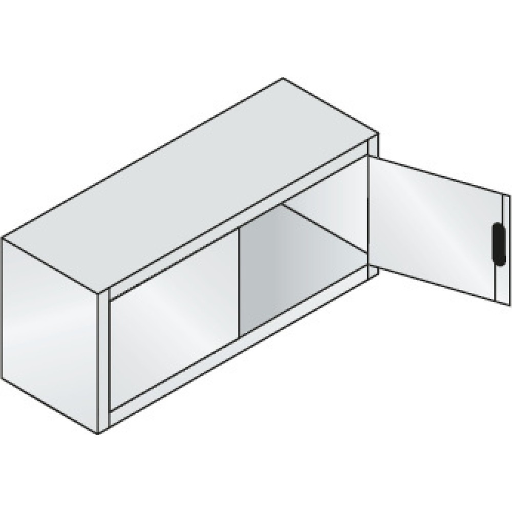 N° de l'image du produit 2 : C+P Armoire d'appoint, HxlxP 500 x 1 200 x 400 mm, gris clair, gris clair