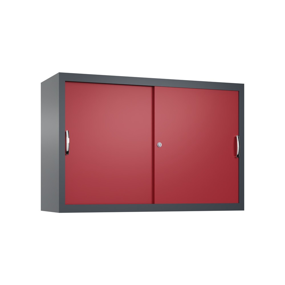 Produktabbildung Nr. 1: Surmeuble pour armoire à portes coulissantes d’atelier C+P, 1 tablette, H x l x P 790 x 1 200 x 400 mm, rouge rubis, gris anthracite