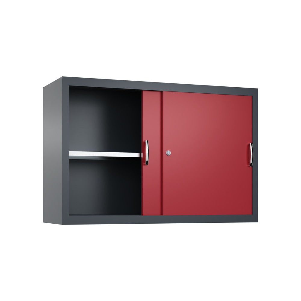 Produktabbildung Nr. 2: Surmeuble pour armoire à portes coulissantes d’atelier C+P, 1 tablette, H x l x P 790 x 1 200 x 400 mm, rouge rubis, gris anthracite